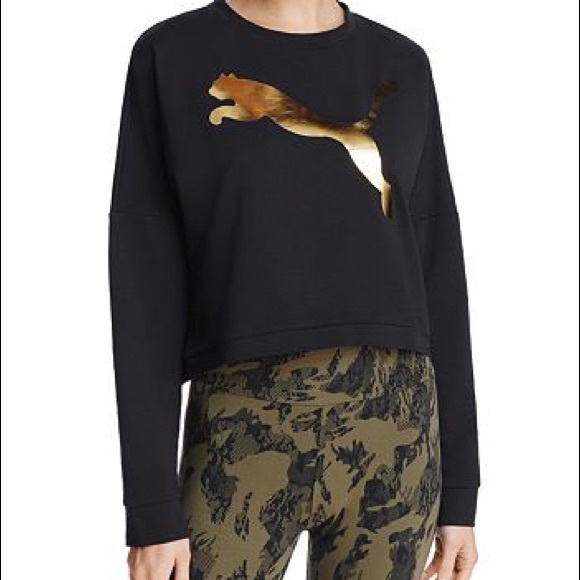 NWT Puma Rebel Cropped Crew XS - Picture 2 of 2